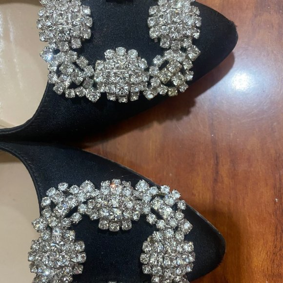 Manolo Blahnik Black High Heels 5.5 Size - Picture 8 of 8